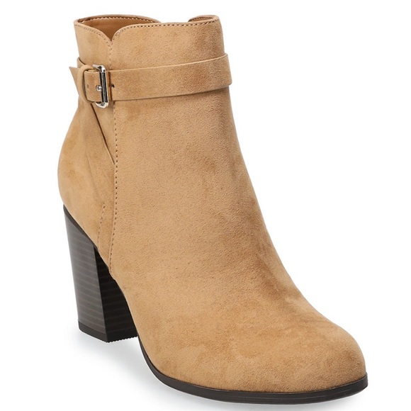 lc lauren conrad ouverte women's high heel ankle boots